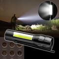 Taskulamppu Led-taskulamppu LED Ulkoilun Kannettava Valaistus Taskulamppu USB Ladattava Muovi Zoom Mini Taskulamppu（F）