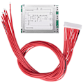 Miniatyrbillede 2 af 5: 13S 48V 20A - Litiumcelle Batteribeskyttelses Bms Pcb-kort Beskyttelse Med Balance Til E-Bike Elec（Sølv Grøn）