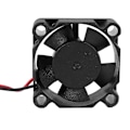 Miniatyrbillede 5 af 5: DC 12V Radiator 30 x 30 x 10mm Luftfugter DC Køleventilator til 3D-printer Tilbehør Dele Ekstruder（Sort）