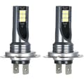 Spesifikk pære H7 Bil LED Tåkelys 200W Hovedlyspærer Kit 6000K Hvit Kjørelys HID Dekoder, Svart 2stk