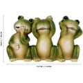 Miniatyrbillede 2 af 5: Miniature Frø Figur Resin Frø Statue Samleobjekt Tegneserie Dyr Figur Skulptur