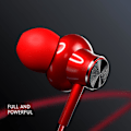 Pikkukuva 3 / 5: USB Type-C -kuulokkeet In-Ear Stereo Bass -kuulokkeet mikrofonilla - Punainen