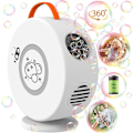 Miniatyrbild 1 av 3: Dww-White 1-delad bubbelmaskin, uppladdningsbar automatisk bubbelblåsare leksak, roterbar 90/360, 500 ml bubbelblåsare för barn 3 4 5 6 år gamla