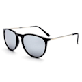 Miniatyrbilde 1 av 3: Retro solbriller Glossy Answer Mirrored Black