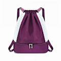 Miniatyrbilde 1 av 5: Vanntett våt-tørr separasjonsnettsekk Stor kapasitet Kort tur Sportsbag for løping Fitness（Fuchsia）