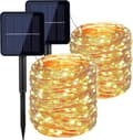 Solcellslingor för utomhusbruk [2-pack] 22M 200 LED solcellslingor 8 lägen Julgranslingor