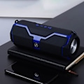 Miniatyrbild 1 av 3: Trådlös Bluetooth-högtalare utomhus bärbar plug-in subwoofer ljudsystem (blå)
