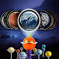 Miniatyrbild 3 av 5: Solsystem för barn, talande astronomi solsystem modell kit, planetarium projektor stam leksaker med 8 planeter, rymdleksaker för 3 4 5+ år gamla pojkar