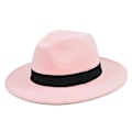 Miniatyrbillede 1 af 5: Ny uldhat jazzhat retro sort uld jazzhat flad skygge stor skygge hat