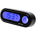 Miniatyrbild 1 av 4: 2 i 1 digital termometer med klocka för bilinredning