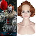 Pikkukuva 1 / 5: Se Wig Halloween Cosplay -asusteet Tarvikkeet Wig Pennywise Wig Kalju Pää Klovni Pörröinen Aaltoileva Wig