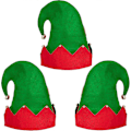 Miniatyrbild 1 av 5: Juldekoration för månbåt 3-pack tomteluva i filt - Klocka Julhelg Festkläder favoritgåva Tillbehör