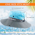 Miniatyrbillede 4 af 5: Dame solhatte, strandhatte, hestehalehatte, dame UV-beskyttelse bredskygget solhatte（One Size，pink）