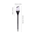 Miniatyrbilde 3 av 5: LED Kreativ Solcellelampe Utendørs Hagegård Innsetting Lampe Sol Fakkel Lampe