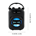 Miniatyrbild 3 av 5: Rea Bluetooth-högtalare med dubbla subwooferbas (svart)