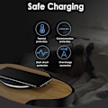 Miniatyrbillede 4 af 5: Trådløs oplader 10w Qi trådløs oplader Hurtig trådløs oplader Trådløs opladningsplade Til Samsung telefonoplader Til Iphone 11 Induktionsoplader Hurtig