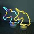 Miniatyrbild 5 av 5: Kaktus Neon Vägg Barnkammare Batteridriven Skrivbordsram USB-driven Nattlampa Heminredning Kokosnöt