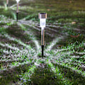 Miniatyrbillede 1 af 5: Solcellelamper Solcellelamper Udendørs Vandtætte IP65 LED Solcelle Have Lamper Metalbelysning Til Gård GAO0856（A，Hvid）