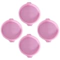 Set med 4 8\" runda regnbågsmousse-kakformar - Rosa | Kakform