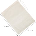 Miniatyrbillede 3 af 5: 4 stk. ostelærredsposer - Nøddemælkesigteposer i muslin til yoghurt, kaffe, te, juice og vin (stor, 30*35cm)