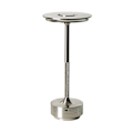 Miniatyrbilde 1 av 4: Trådløs bordlampe dimbar vanntett metall USB oppladbar bordlampe - 1 stk (sølv)