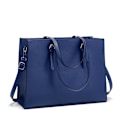 Miniatyrbilde 1 av 5: Kvinners Laptop Bag Vanntett Lett Lær 15,6 Tommers Datamaskin Tote Bag Business Office Mappe