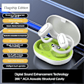 Miniatyrbild 1 av 5: 3D Surround Sound Open Tooth Et, Dubbelavbrytande öronsnäckor (vit)