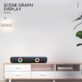 Miniatyrbild 5 av 5: Trådlös Bluetooth-högtalare med lång subwoofer (fri storlek, svart)