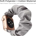 Miniatyrbild 3 av 5: Kompatibel Apple Watch Series 7 41mm Scrunchie-band, Mjukt Tryckt Elastiskt Scrunchie-band för Apple Watch Series 7/SE/6/5/4/3/2/1 38mm 40mm 41mm