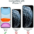 Miniatyrbild 2 av 5: Silikonfodral för iPhone 11 (2019) 6,1 tum, Silkeslen Yta Helkroppsskyddande Fodral, Stötsäkert Omslag med Mikrofiberfoder (Svart)