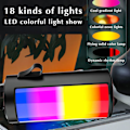Pikkukuva 4 / 5: Langattomat Bluetooth-kaiuttimet, joissa on LED RGB -valot ja 4 rytmitystilaa (musta)