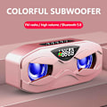 Miniatyrbilde 3 av 3: Trådløs Bluetooth-høyttaler Subwoofer Desktop LED-klokke Ugle Radio Liten Lydavstand