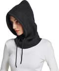 Vinterhatter for kvinner, varm hette skjerf lue for kvinner pullover strikket lue