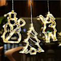 Miniatyrbillede 1 af 3: 3 stk. LED julelys til vinduer, julepynt, sugekopper