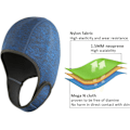 Miniatyrbillede 3 af 5: Unisex svømmehætte, hovedvarm og solbeskyttelse neopren nylon dykkerhætte med hagerem, justerbar svømmehat（Navy Blue）