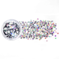 Miniatyrbild 3 av 5: Laser Tiny Star Glitter Sparkle Shiny Falska Naglar Sekvenser Akryl Pailletter Redial Naglar Fest Dekoration DIY Hantverk Premium Nagelkonst Kropp Öga B