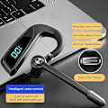Miniatyrbilde 3 av 5: Lang standby Business Bluetooth5.2 Headset Stemmestyring Trådløse ørepropper Vanntett Sport Hodetelefoner Hifi Lyd Ørekrok Øretelefon Med Mikrofon For