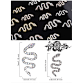 Miniatyrbild 3 av 5: 16 stycken orm nagelcharms strass metallcharm för naglar legering AB kristaller ädelstenar diamanter för nagel flatback nagelkonst strass för kvinnor flickor