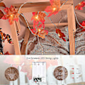Miniatyrbild 3 av 5: Höstljus Höstdekor Höstdekorationer för hemmet Totalt 19,6 fot 60 LED [2-pack]