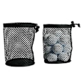 Miniatyrbillede 5 af 5: Golfboldposer 2 stk Nylon Nylon Snørebånd Net Opbevaringspose 22*20cm