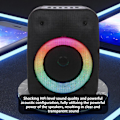 Pikkukuva 4 / 5: Langattomat Bluetooth-kaiuttimet, Bluetooth-kaiutin stereo, kannettava langaton kaiutin valoilla, subwoofer ulkoilmajuhliin (ilmainen koko, musta)