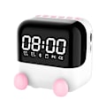 Miniatyrbild 2 av 4: Kreativ skrivbordsklocka högtalare väckarklocka Bluetooth-högtalare trådlös Bluetooth-ljud bärbar hemklocka temperatur spegel rensning