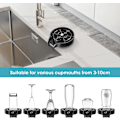 Miniatyrbilde 2 av 4: Dww-(Svart) Automatisk Glassvasker for Vask, Kjøkkenvask Glassvasker, Kjøkkenvask Tilbehør for Hjem, Bar og Restaurant | Boutei