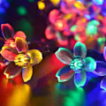 Pikkukuva 1 / 2: 50 LED aurinkokukka valosarja loma koriste lyhty valosarja（C）