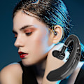 Miniatyrbillede 1 af 5: Bluetooth-headset - Trådløst headset - Bluetooth 5.0 - Ultralet håndfrit erhvervheadset med mikrofon