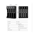Miniatyrbillede 2 af 5: 18650 Hurtigoplader med Type-C-kabel 4.2V Lithium Batteri Intelligent Oplader til 14500 26650 , 3 S yuante