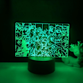 Miniatyrbilde 2 av 5: 3D illusjonslampe Anime JoJo's Bizarre Adventure Ni