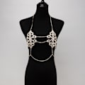Miniatyrbilde 4 av 5: Mote Body Chain Glitrende Nattklubb Body Tilbehør Smykker For Kvinner Jenter（Sølv）