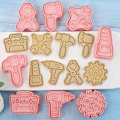 Miniatyrbilde 2 av 5: 8 stk./sett kjeksform Non-stick DIY Safe Repair Tool Shape Cookie Cutter Baking Tools