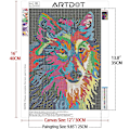 Miniatyrbild 3 av 5: 4 Set 5d Diamantmålningssatser för vuxna, Djur Diamantkonst för Hemvägg Dekor Present (30 X 40cm)